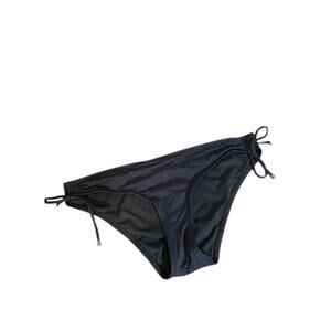 Mossimo Target Dark Gray Tie Sides Bathing Suit Bikini Bottom Women Sz L